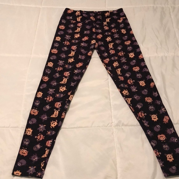 LuLaRoe cute monster OS Leggings great for Halloween or get together - Picture 1 of 3